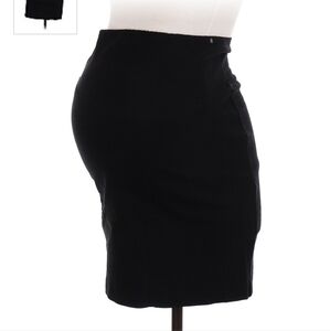 Pea In The Pod Black Knee Length Pencil Skirt Maternity Small S Career Office